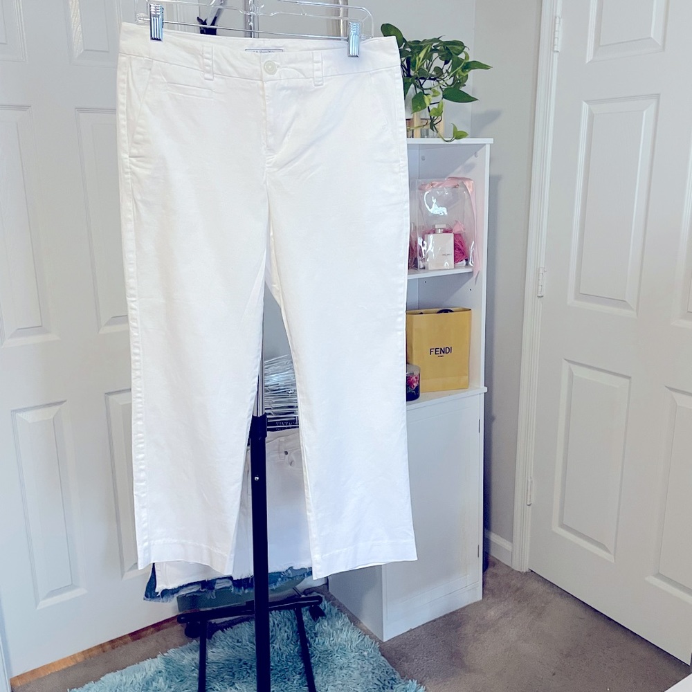 White Capris Stretch Pants